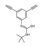 1-tert-butyl-3-(3,5-dicyanophenyl)thiourea结构式