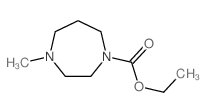 1H-1,4-Diazepine-1-carboxylicacid, hexahydro-4-methyl-, ethyl ester structure