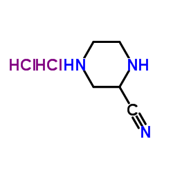 Piperazine-2-carbonitrile dihydrochloride structure