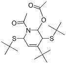2-Acetoxy-1-acetyl-4-tert-butyl-3,6-di(tert-butylthio)-1,2,3,6-tetrahydropyridine结构式