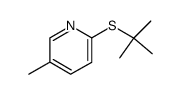 2-(tert-Butylthio)-5-methylpyridine结构式