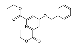 Diethyl 4-(phenylmethoxy)-2,6-pyridinedicarboxylate Structure