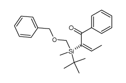 (E)-2-(((benzyloxy)methyl)(tert-butyl)(methyl)silyl)-1-phenylbut-2-en-1-one结构式