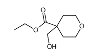 4-(hydroxymethyl)tetrahydropyran-4-carboxylic acid ethyl ester Structure