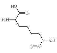 2-amino-6-(hydroxy-nitroso-amino)hexanoic acid结构式