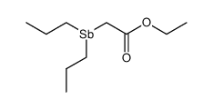 Aethyl(dipropylstibino)acetat Structure