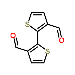 2,2'-Bithiophene-3,3'-dicarbaldehyde结构式