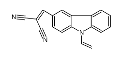 2-[(9-ethenylcarbazol-3-yl)methylidene]propanedinitrile结构式