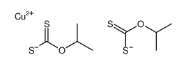 copper(2+) O,O'-diisopropyl bis[dithiocarbonate]结构式