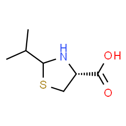 4-Thiazolidinecarboxylicacid,2-(1-methylethyl)-,(4R)-(9CI)结构式