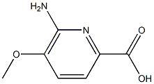 6-Amino-5-methoxy-pyridine-2-carboxylic acid结构式