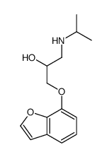 1-benzofuran-7-yloxy-3-(propan-2-ylamino)propan-2-ol结构式