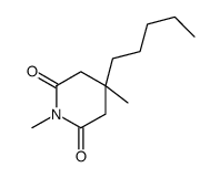 1,4-dimethyl-4-pentylpiperidine-2,6-dione Structure