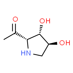 Ethanone, 1-[(2S,3S,4S)-3,4-dihydroxy-2-pyrrolidinyl]- (9CI) picture