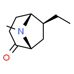 8-Azabicyclo[3.2.1]octan-2-one,6-ethyl-8-methyl-,(1R,5R,6S)-rel-(9CI) structure