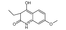 3-Ethyl-4-hydroxy-7-methoxyquinolin-2(1H)-one结构式