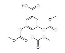 3,4,5-tris(methoxycarbonyloxy)benzoic acid Structure