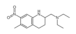 2-Diethylaminomethyl-6-methyl-7-nitro-1,2,3,4-tetrahydrochinolin结构式