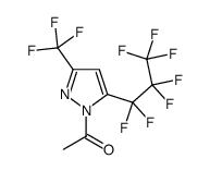 1-Acetyl-5-(heptafluoropropyl)-3-(trifluoromethyl)-1H-pyrazole structure
