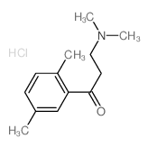 1-Propanone,3-(dimethylamino)-1-(2,5-dimethylphenyl)-, hydrochloride (1:1)结构式