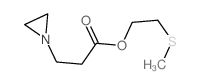 1-Aziridinepropanoicacid, 2-(methylthio)ethyl ester structure