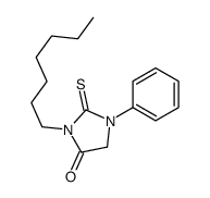 3-heptyl-1-phenyl-2-thiohydantoin结构式