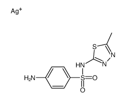 silver,4-amino-N-(5-methyl-1,3,4-thiadiazol-2-yl)benzenesulfonamide Structure
