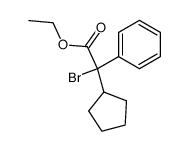 ethyl (rac)-2-bromo-2-cyclopentyl-2-phenylacetate Structure