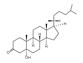 5-Hydroxy-5α-cholestan-3-one结构式