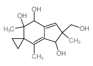Spiro[cyclopropane-1,5'-[5H]indene]-3',6',7'-triol,2',3',6',7'-tetrahydro-2'-(hydroxymethyl)-2',4',6'-trimethyl-,(2'S,3'R,6'R,7'R)-结构式