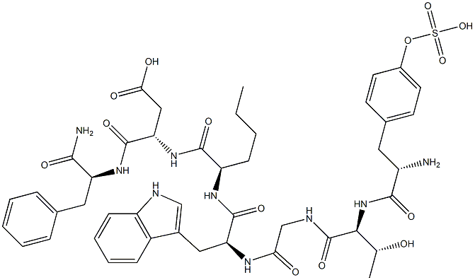 caerulein(4-10), Nle(8)-结构式