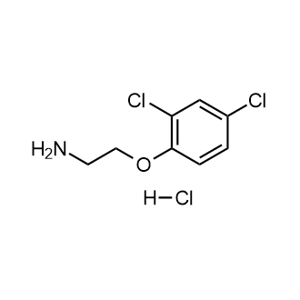2-(2,4-二氯苯氧基)乙烷-1-胺盐酸盐结构式