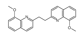 2,2'-(1,2-ethanediyl)-bis(8-methyloxyquinoline)结构式