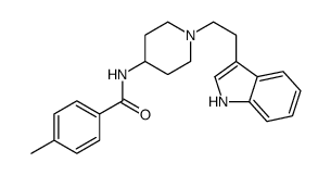 N-[1-[2-(1H-indol-3-yl)ethyl]piperidin-4-yl]-4-methylbenzamide结构式