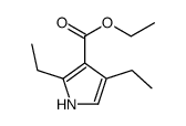 2,4-Diethyl-1H-pyrrole-3-carboxylic acid ethyl ester结构式