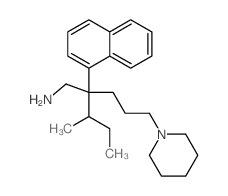 1-Piperidinepentanamine,b-(1-methylpropyl)-b-1-naphthalenyl- structure