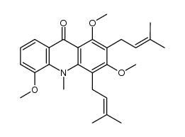N-methyl trio-O-methylatalaphylline结构式
