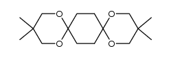 1,4-cyclohexanedione bis-2,2-dimethyltrimethylene ketal Structure
