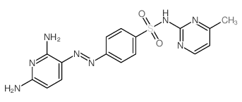 Benzenesulfonamide,4-[2-(2,6-diamino-3-pyridinyl)diazenyl]-N-(4-methyl-2-pyrimidinyl)- Structure