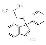 1H-Indene-1-ethanamine,N,N-dimethyl-1-phenyl-, hydrochloride (1:1) structure