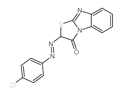 Thiazolo[3,2-a]benzimidazol-3(2H)-one,2-[2-(4-chlorophenyl)diazenyl]- Structure