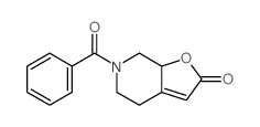 Furo[2,3-c]pyridin-2(4H)-one,6-benzoyl-5,6,7,7a-tetrahydro- structure