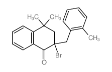 1(2H)-Naphthalenone,2-bromo-3,4-dihydro-4,4-dimethyl-2-[(2-methylphenyl)methyl]-结构式