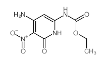 Carbamic acid,(4-amino-1,6-dihydro-5-nitro-6-oxo-2-pyridinyl)-, ethyl ester (9CI) structure