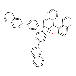 (R)-3,3'-双[4-(2-萘基)苯基]-1,1'-联萘酚结构式