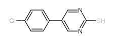 5-(4-氯苯基)-2-嘧啶硫醇结构式