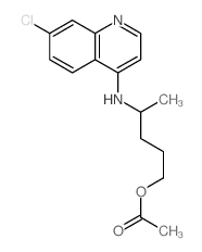 1-Pentanol,4-[(7-chloro-4-quinolinyl)amino]-, 1-acetate Structure