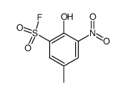4-hydroxy-5-nitro-toluene-3-sulfonyl fluoride结构式