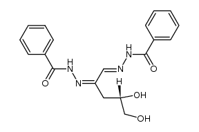 3-deoxyxylosone bis(benzoylhydrazone) Structure