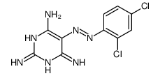Pyrimidine, 5-((2,4-dichlorophenyl)azo)-2,4,6-triamino- Structure